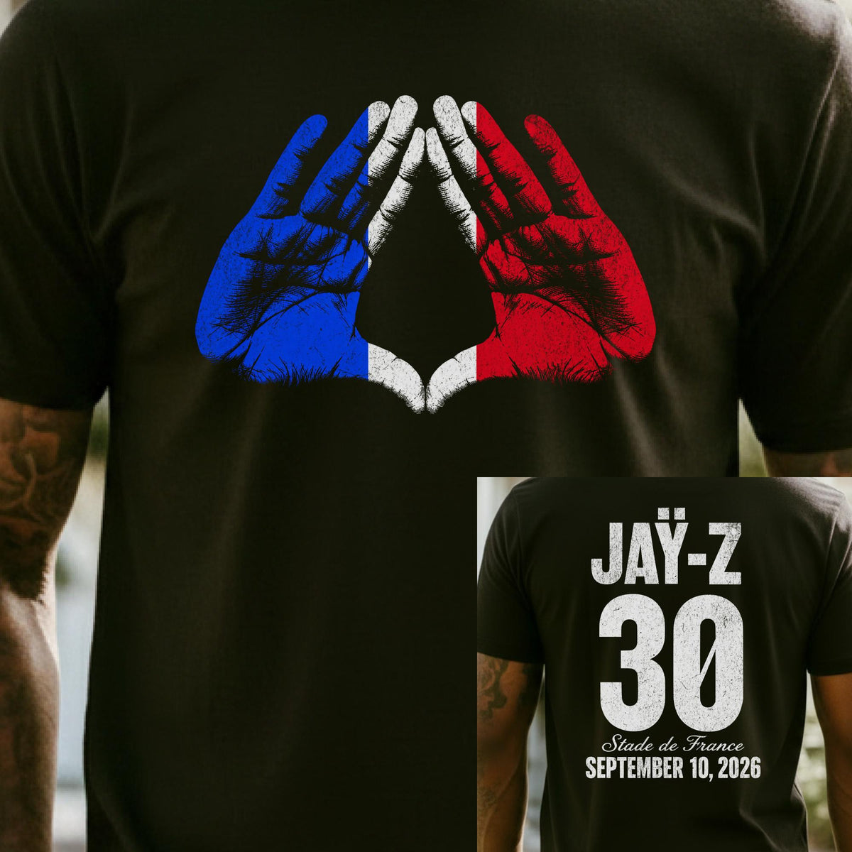 Comfort Colors® J-Z30 Reasonable Doubt 30th Anniversary Tour Paris Shirt & Hoodie, Stade De France, Hip Hop Tee, September 10th 2026