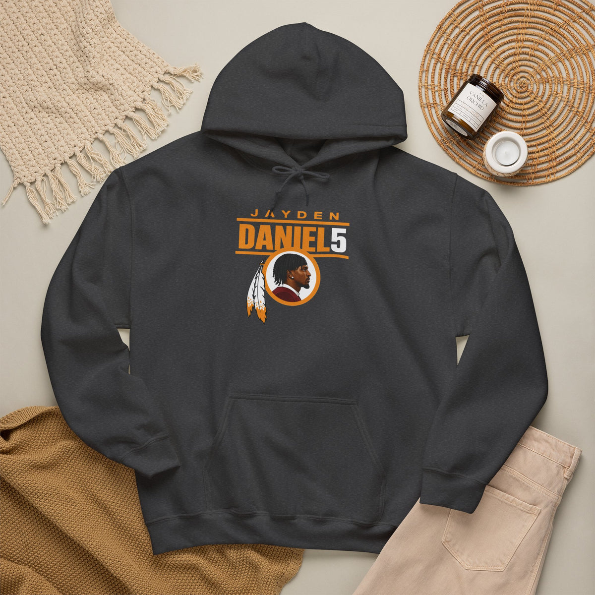 Jayden Daniels Commanders Hooded Sweatshirt