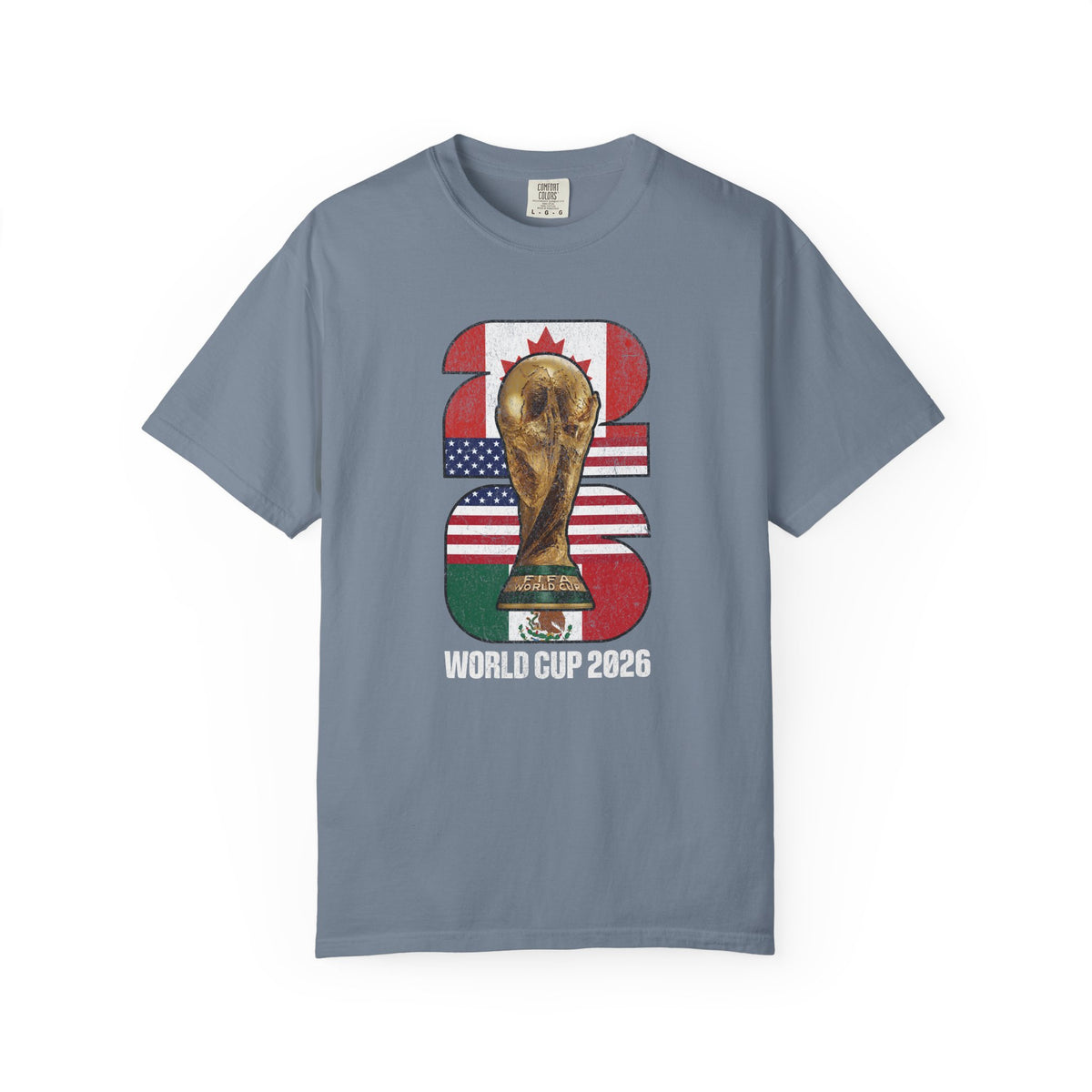 Comfort Colors® 2026 World Cup Shirt, USA Canada Mexico Football T-Shirt, Soccer Tournament Gift Tee, World Cup Game Day Shirt