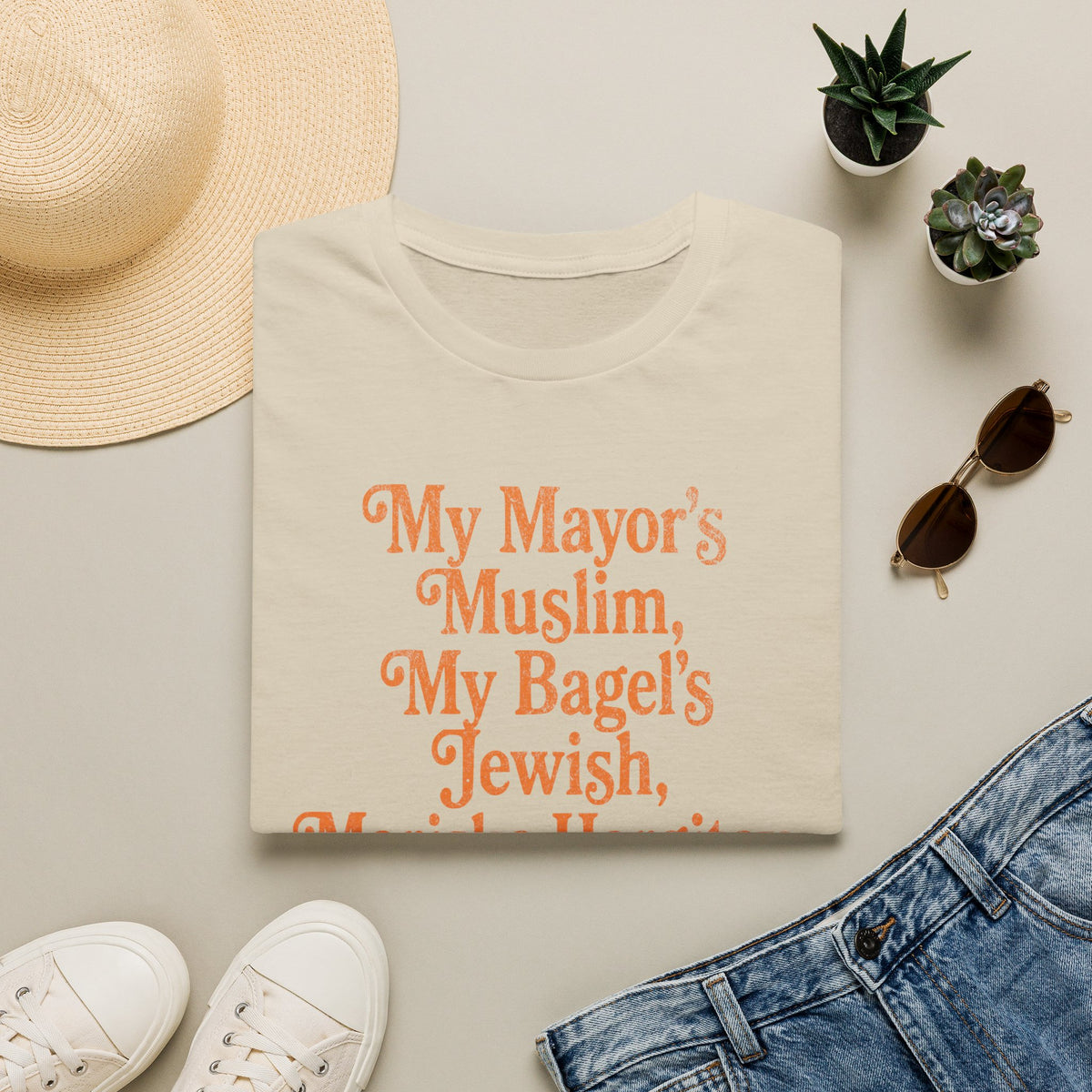 My Mayor's Muslim My Bagel's Jewish Mariska Hargitay Knicks All The Way Shirt
