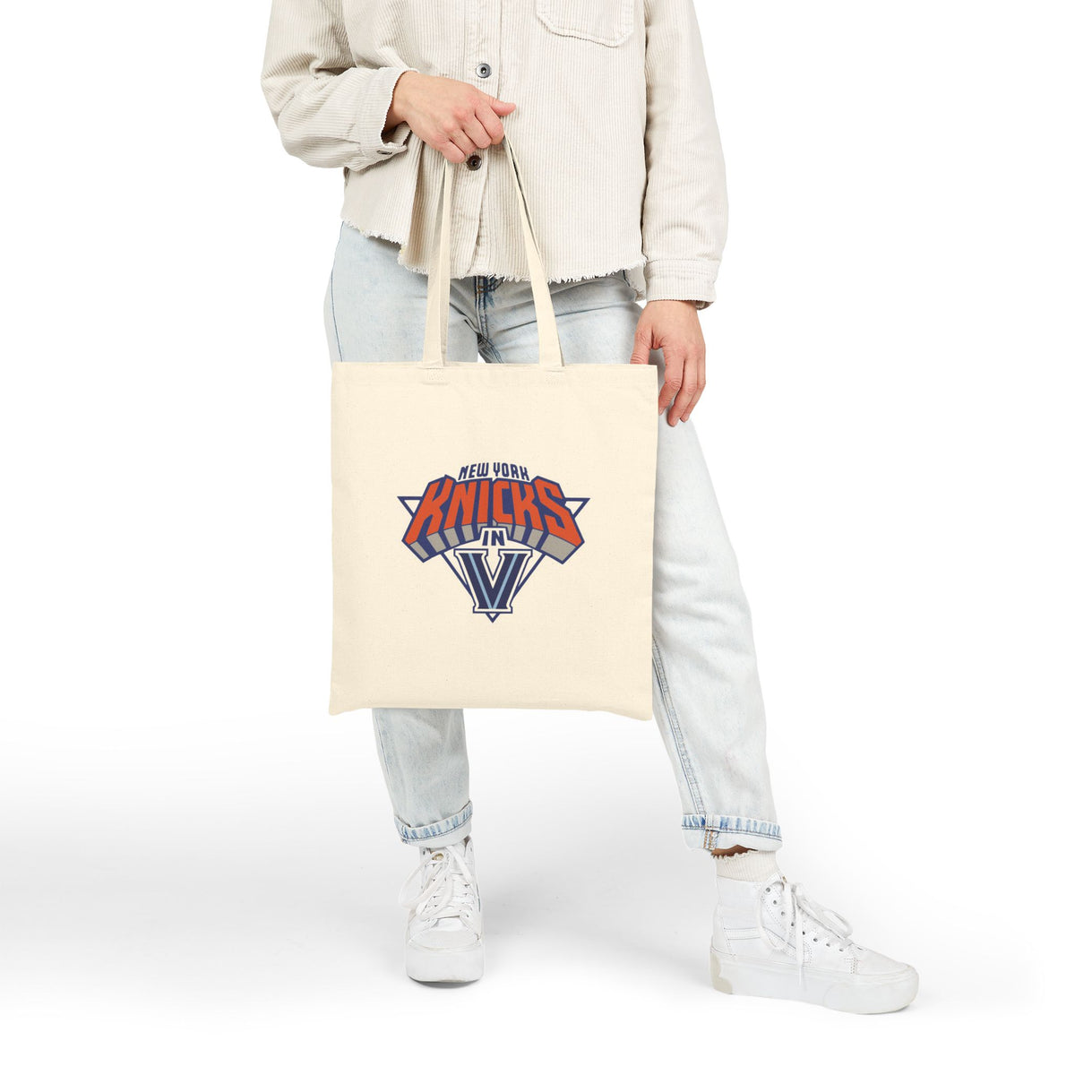 Villanova Knicks in Five Cotton Canvas Tote Bag