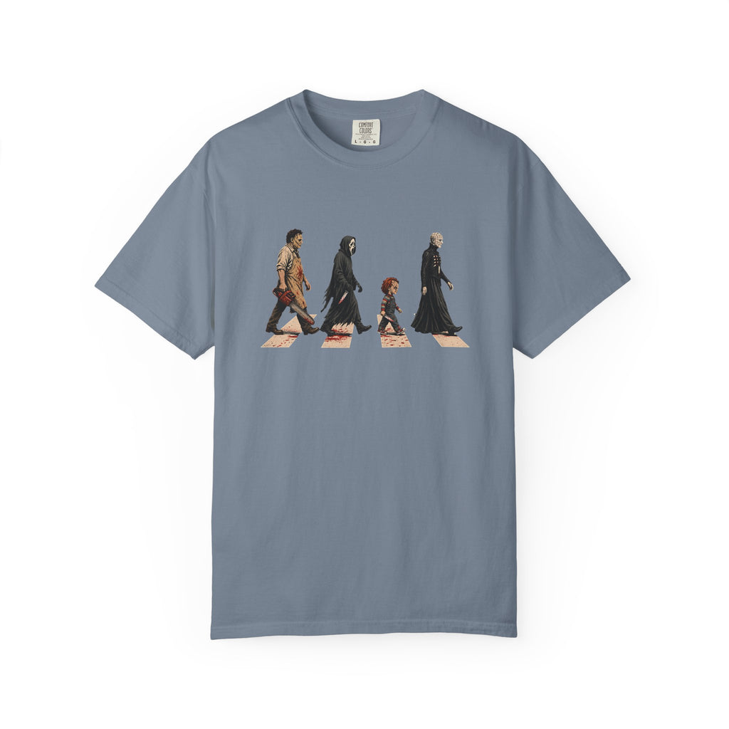 Abbey Road Horror Shirt - Leatherface, Ghostface, Chucky, Pinhead