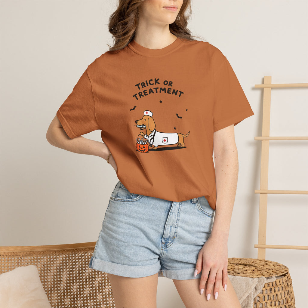 Dachshund "Trick or Treatment" Halloween Shirt