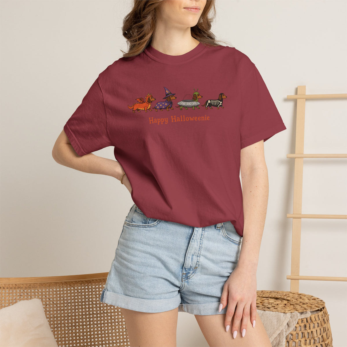 Happy Halloweenie Dachshund Shirt