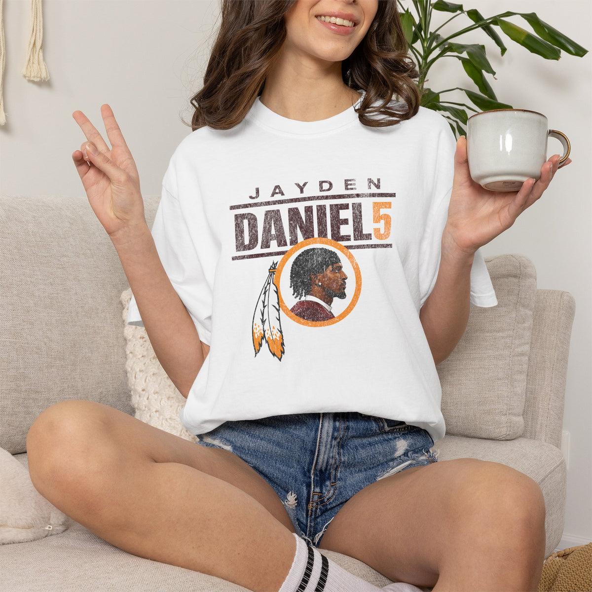 Jayden Daniels Commanders Shirt