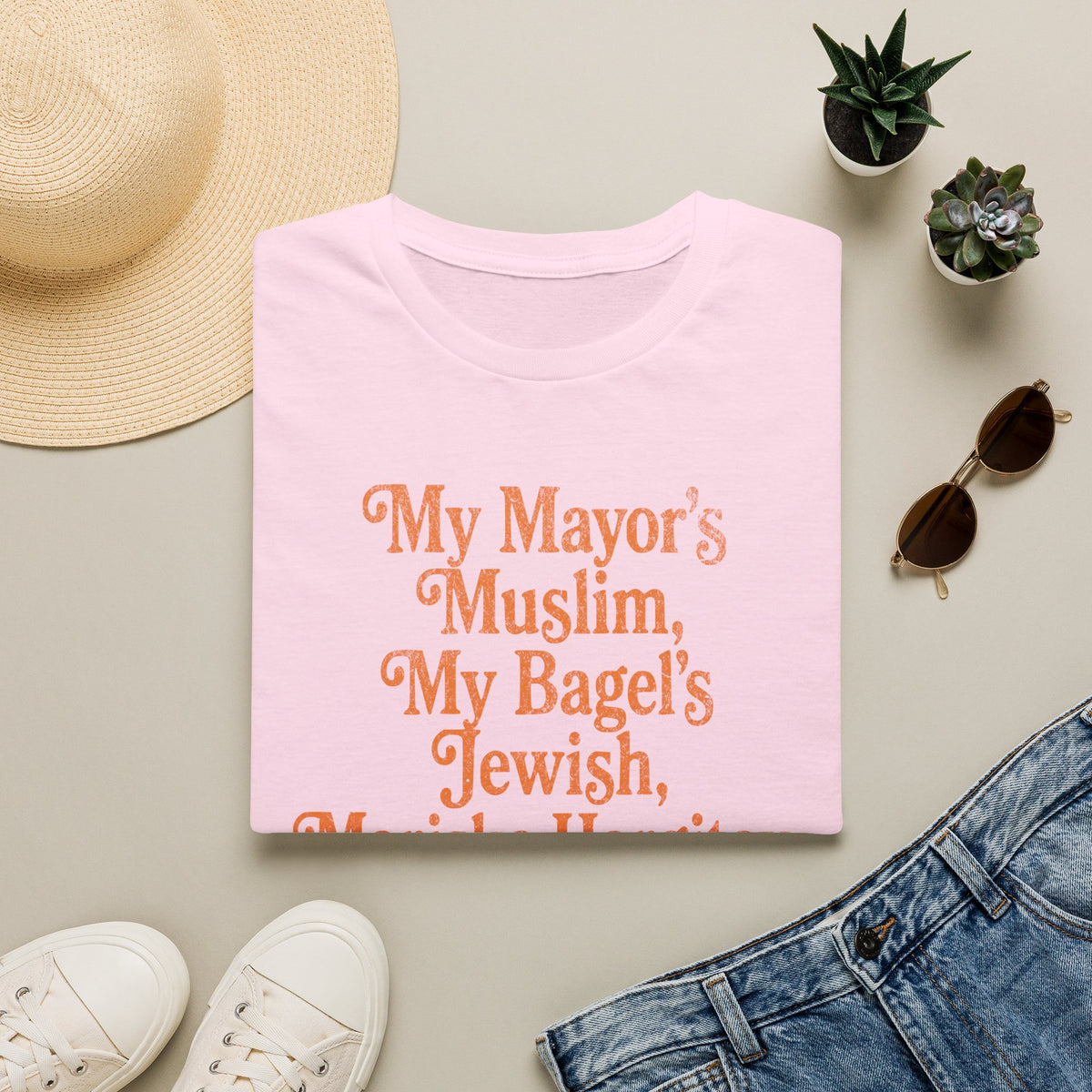 My Mayor's Muslim My Bagel's Jewish Mariska Hargitay Knicks All The Way Shirt