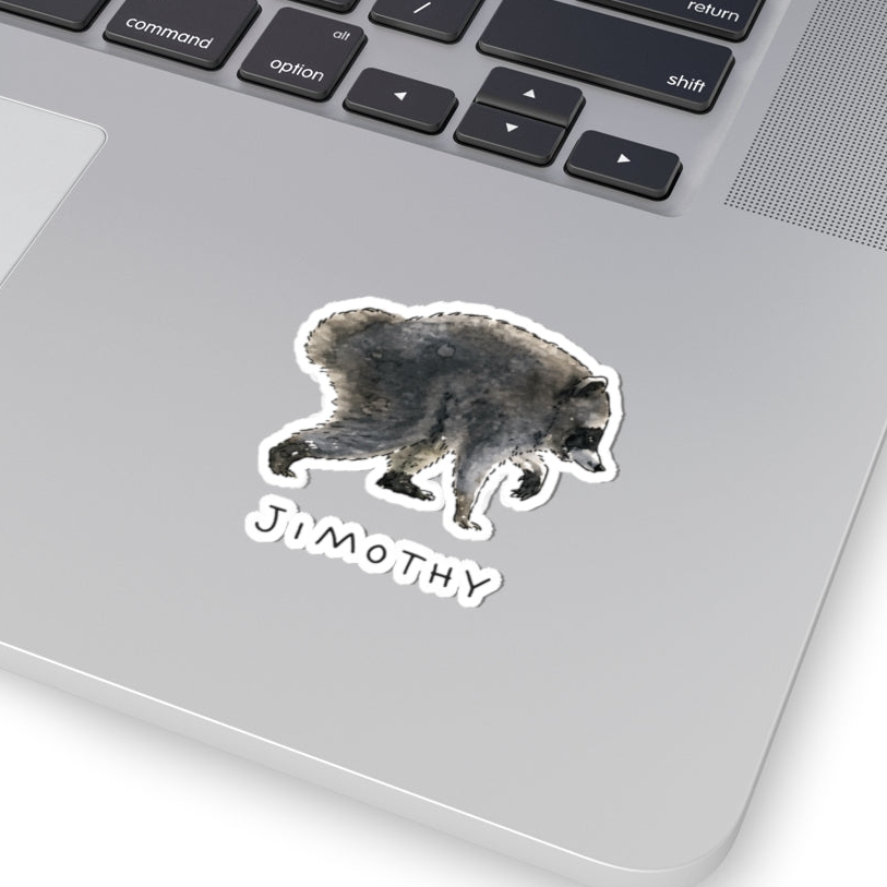 Jimothy Viral Seattle Raccoon Kiss-Cut Sticker