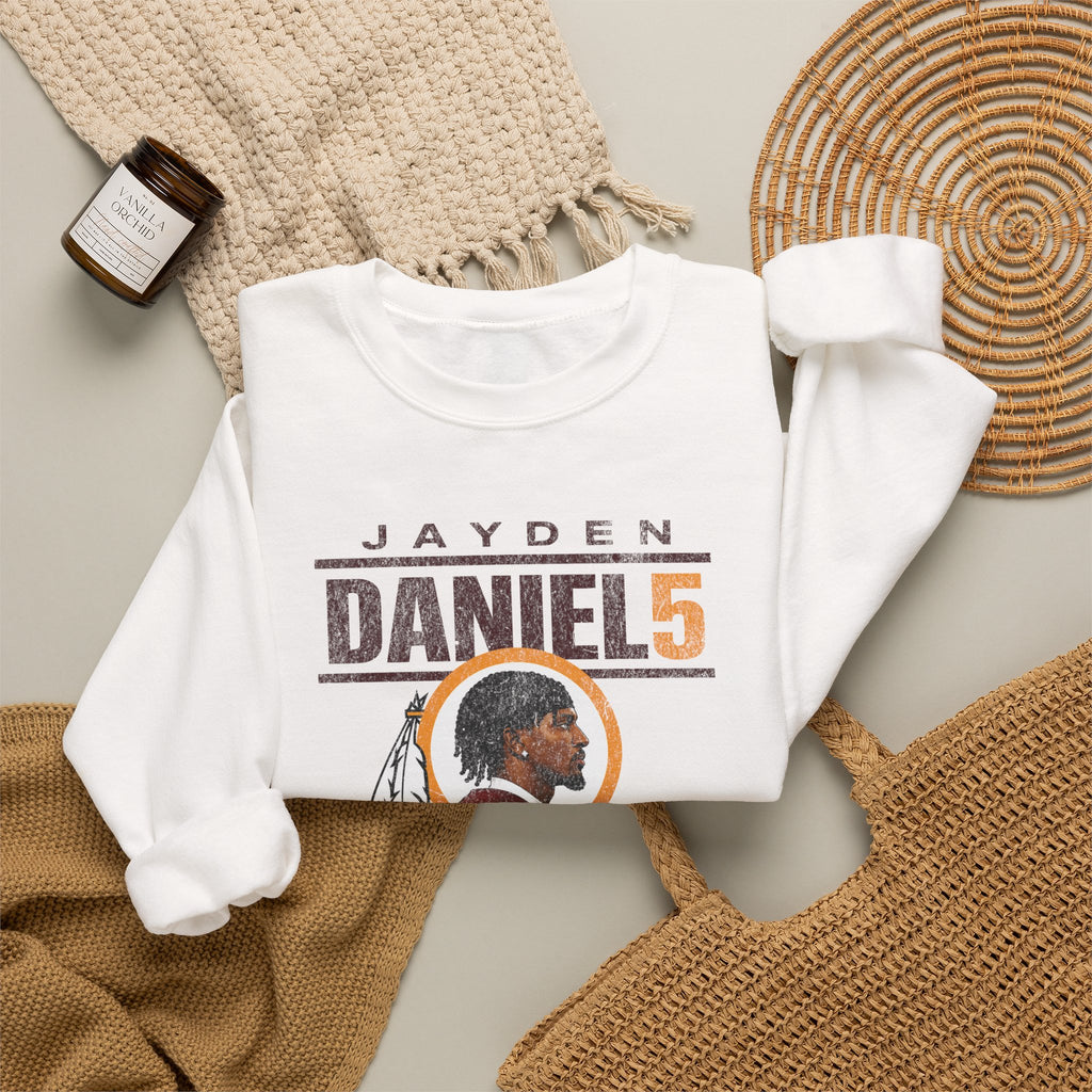 Jayden Daniels Commanders Crewneck Sweatshirt