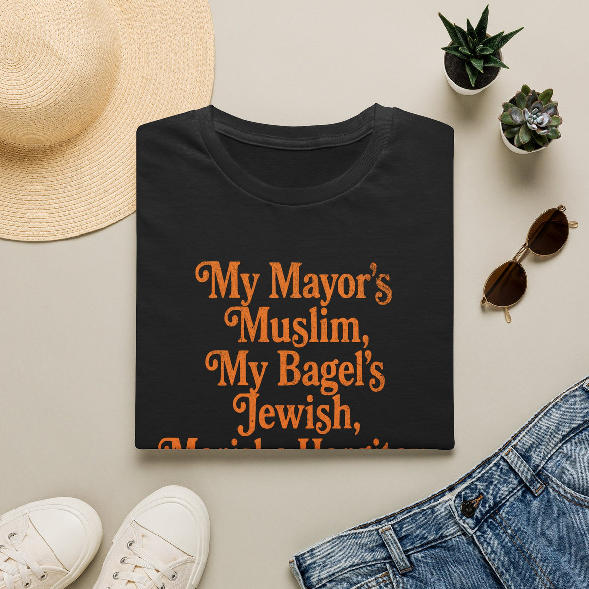 My Mayor's Muslim My Bagel's Jewish Mariska Hargitay Knicks All The Way Shirt
