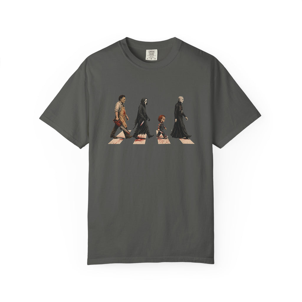 Abbey Road Horror Shirt - Leatherface, Ghostface, Chucky, Pinhead