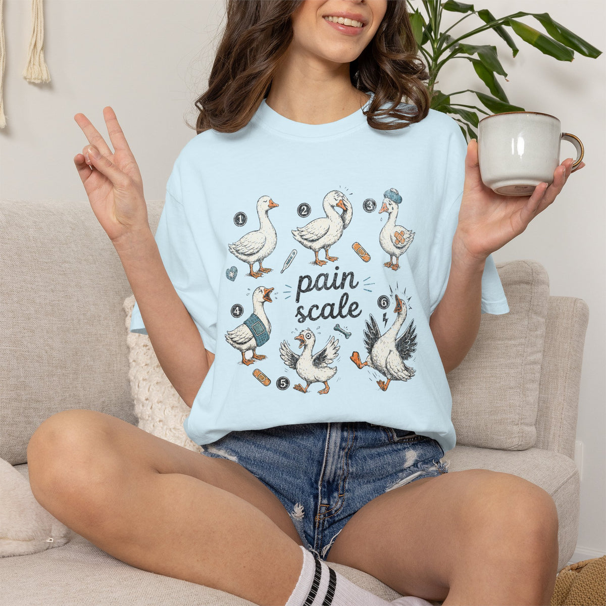 Pain Scale Goose Nurse Shirt