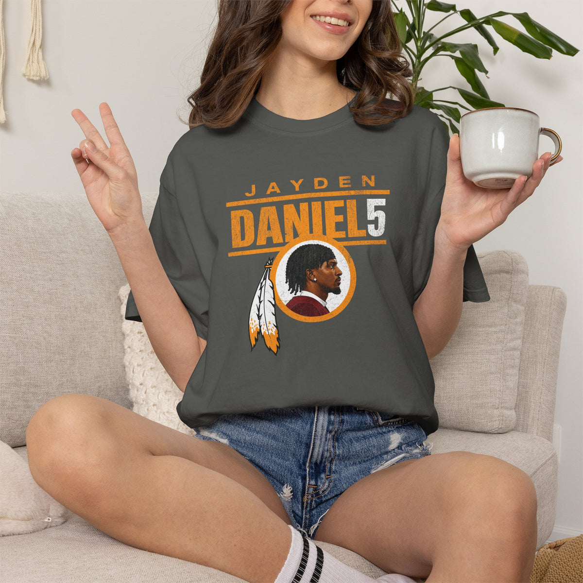 Jayden Daniels Commanders Shirt