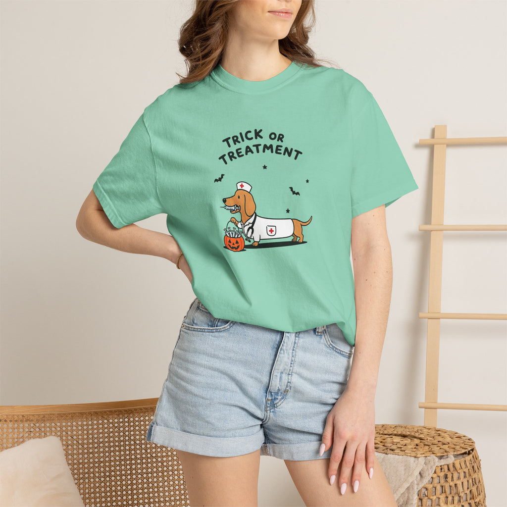 Dachshund "Trick or Treatment" Halloween Shirt