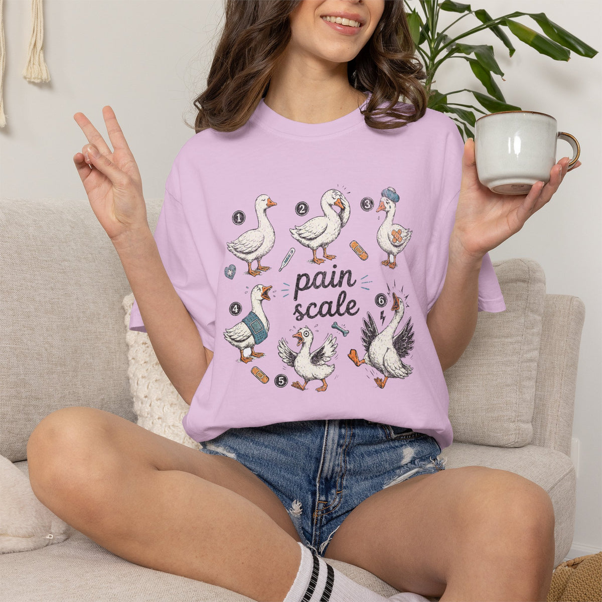 Pain Scale Goose Nurse Shirt