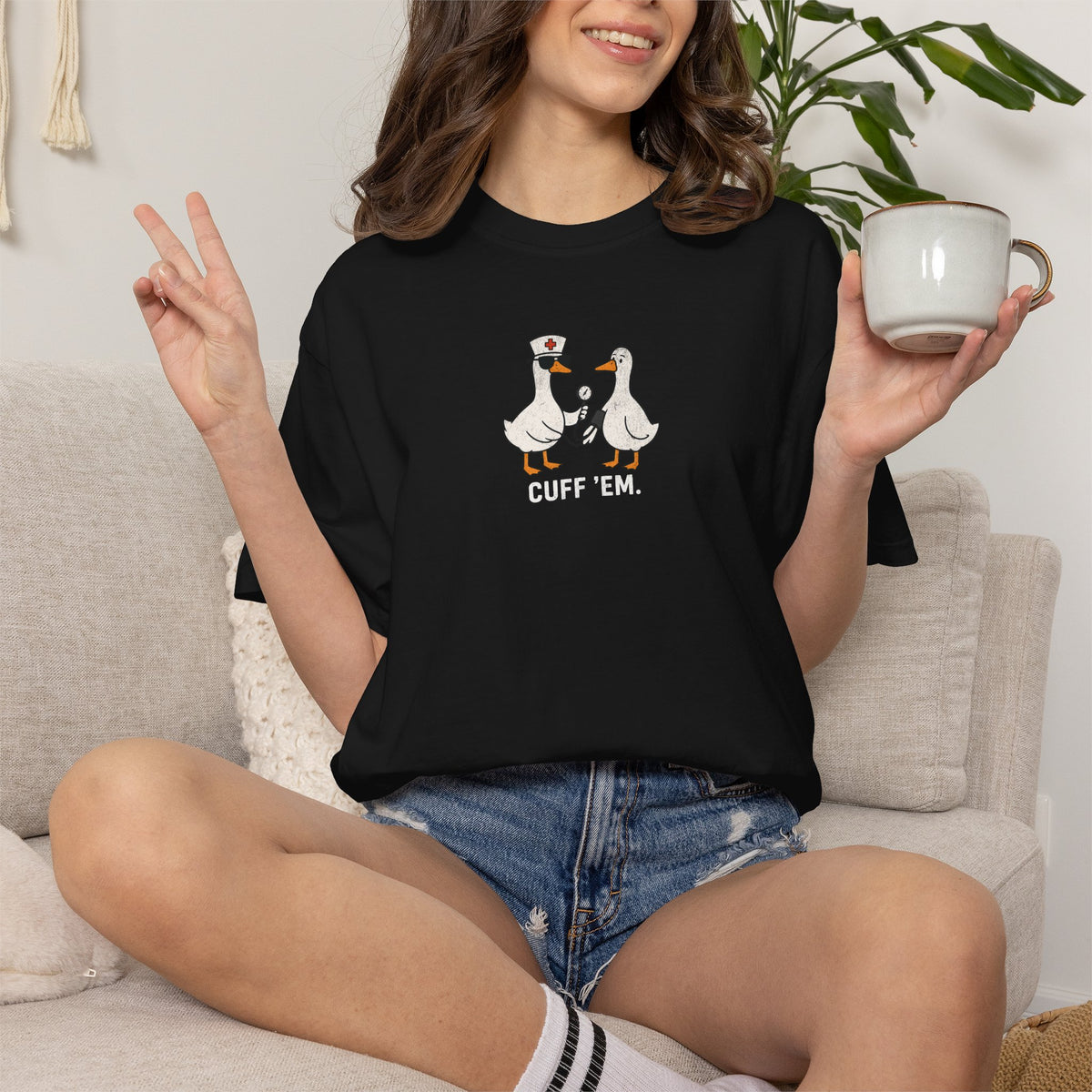 Cuff Em Nurse Shirt