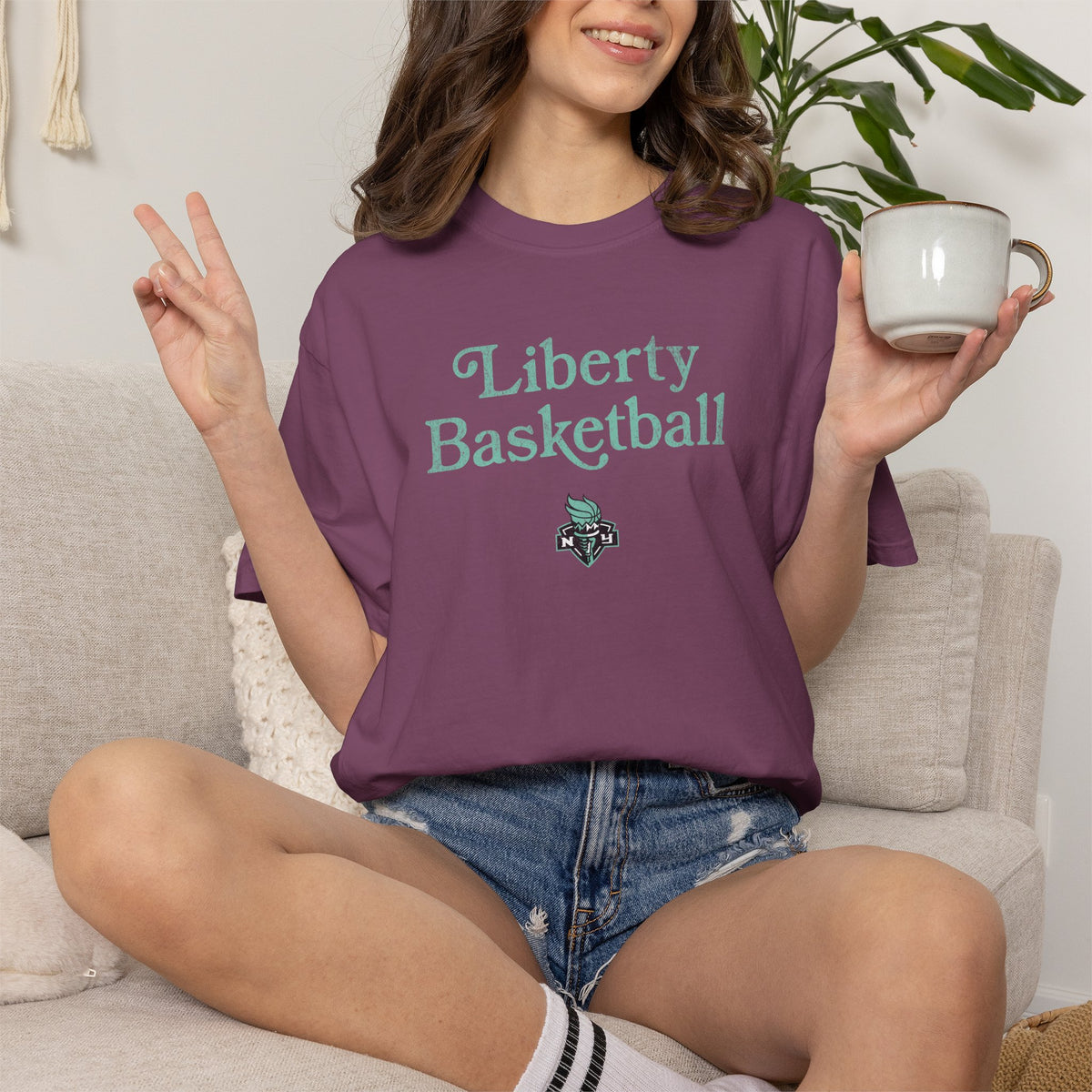 New York Liberty Distressed Shirt
