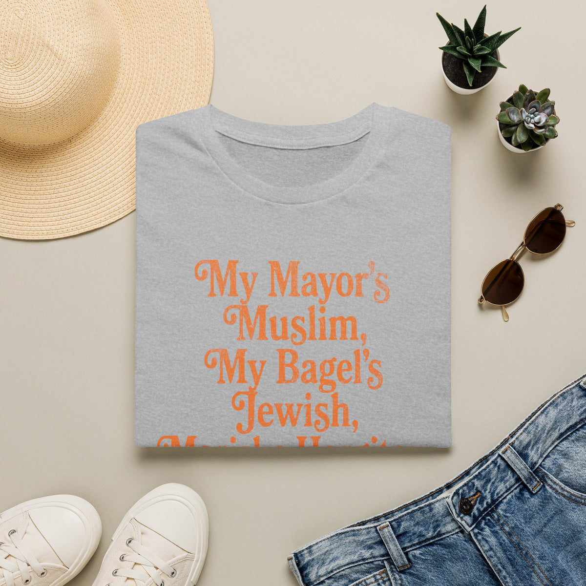 My Mayor's Muslim My Bagel's Jewish Mariska Hargitay Knicks All The Way Shirt