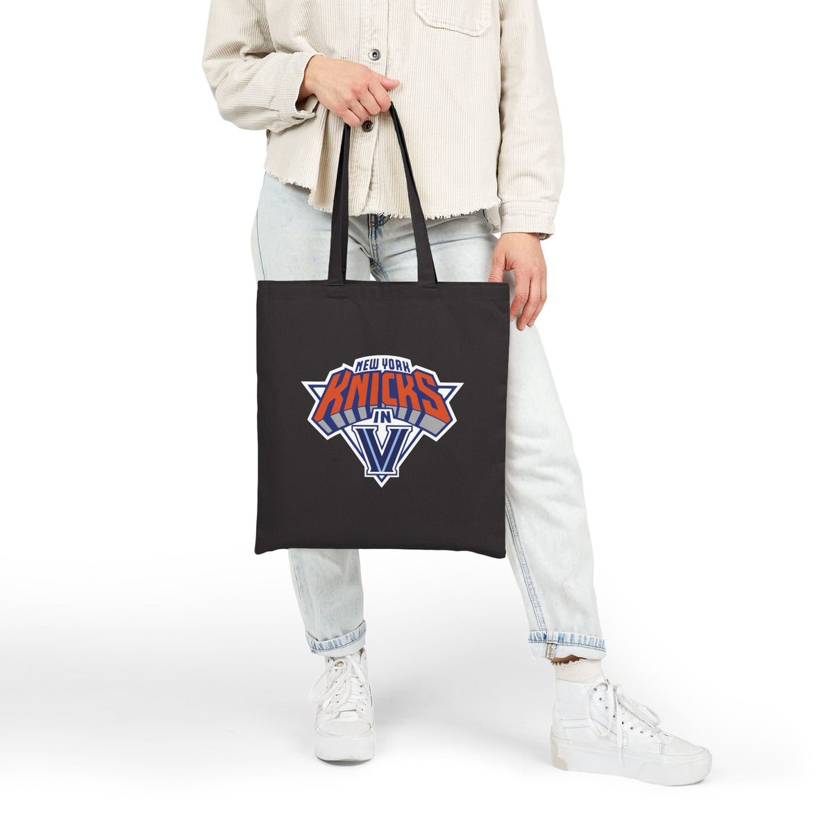 Villanova Knicks in Five Cotton Canvas Tote Bag