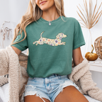 Dachshund Floral Shirt