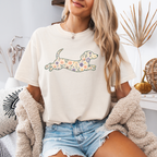 Dachshund Floral Shirt
