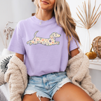 Dachshund Floral Shirt