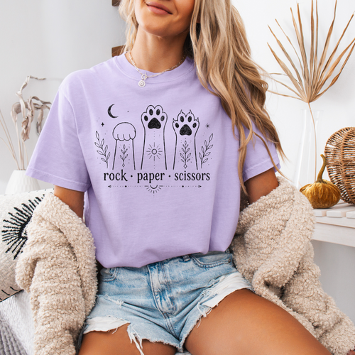 Cat Paw Rock Paper Scissors Shirt