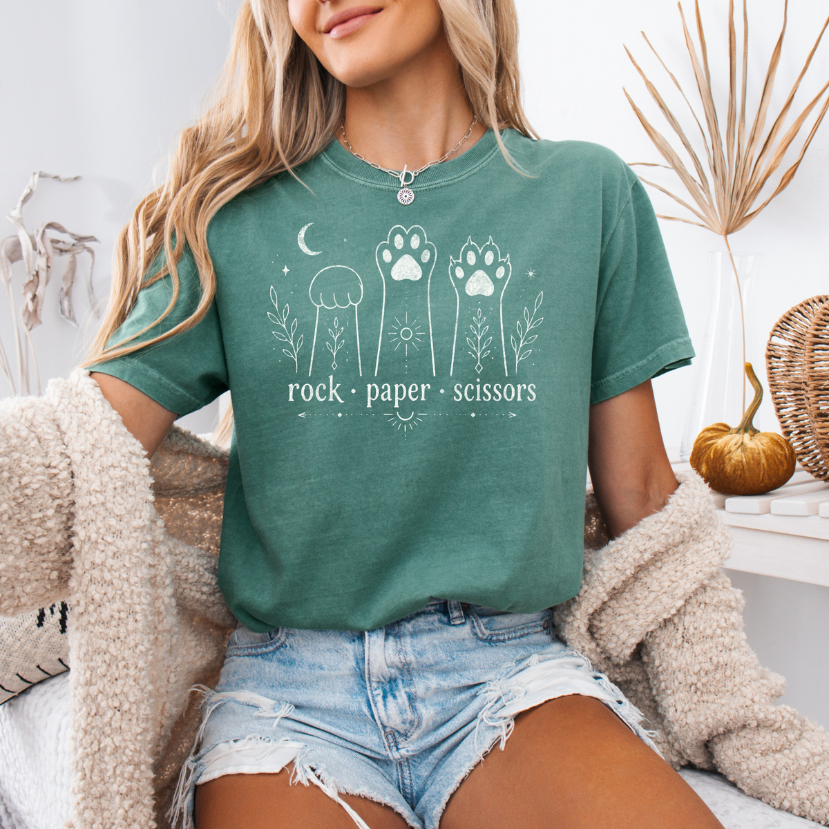Cat Paw Rock Paper Scissors Shirt