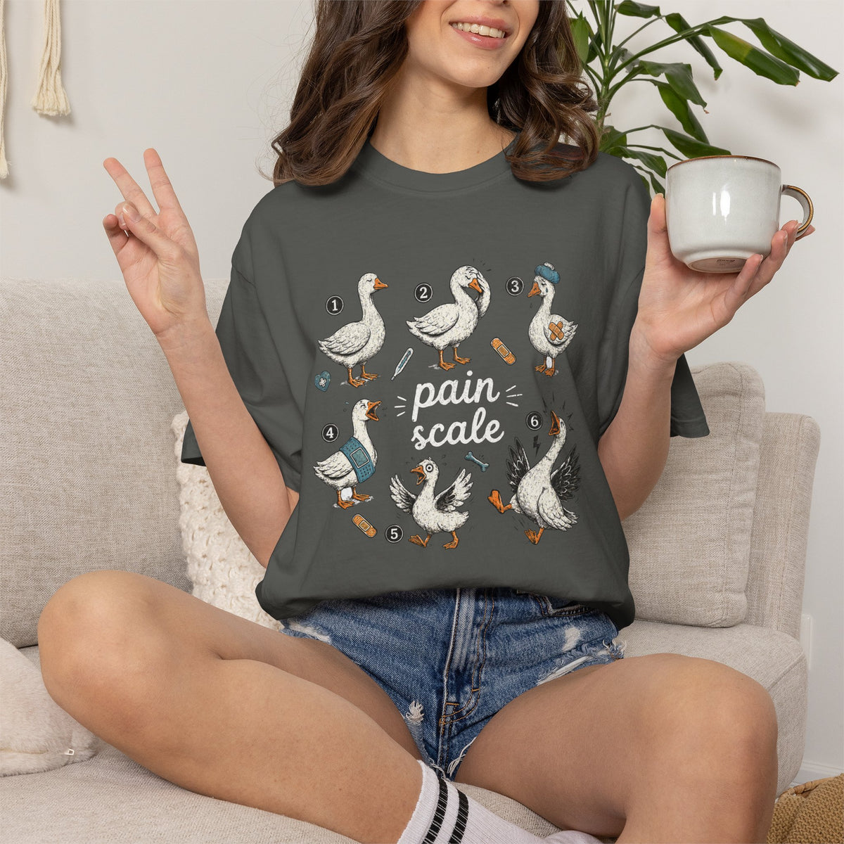 Pain Scale Goose Nurse Shirt