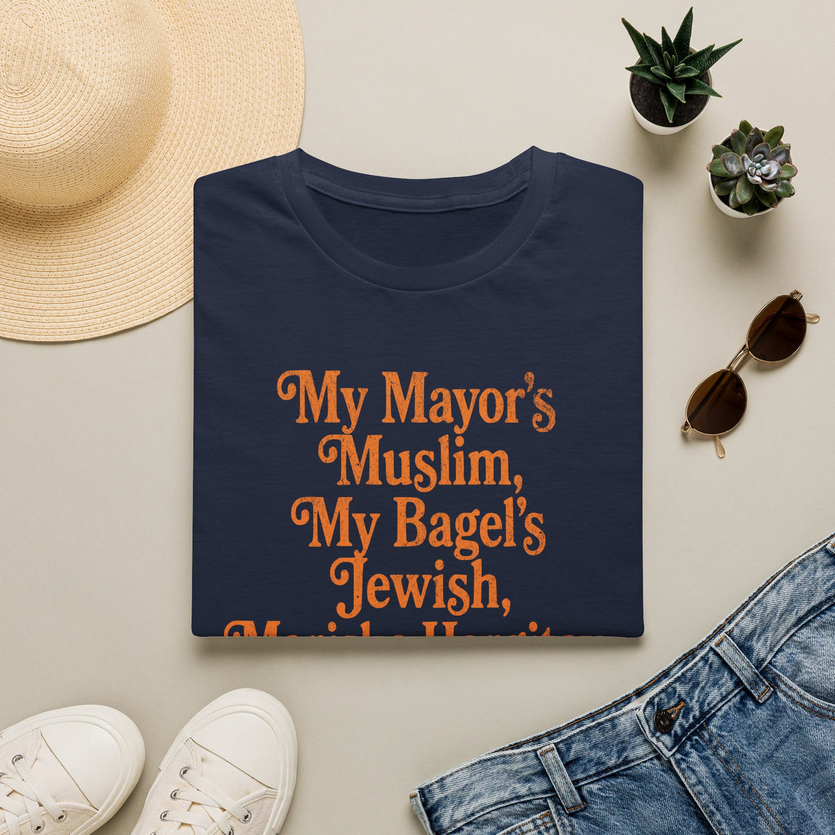 My Mayor's Muslim My Bagel's Jewish Mariska Hargitay Knicks All The Way Shirt