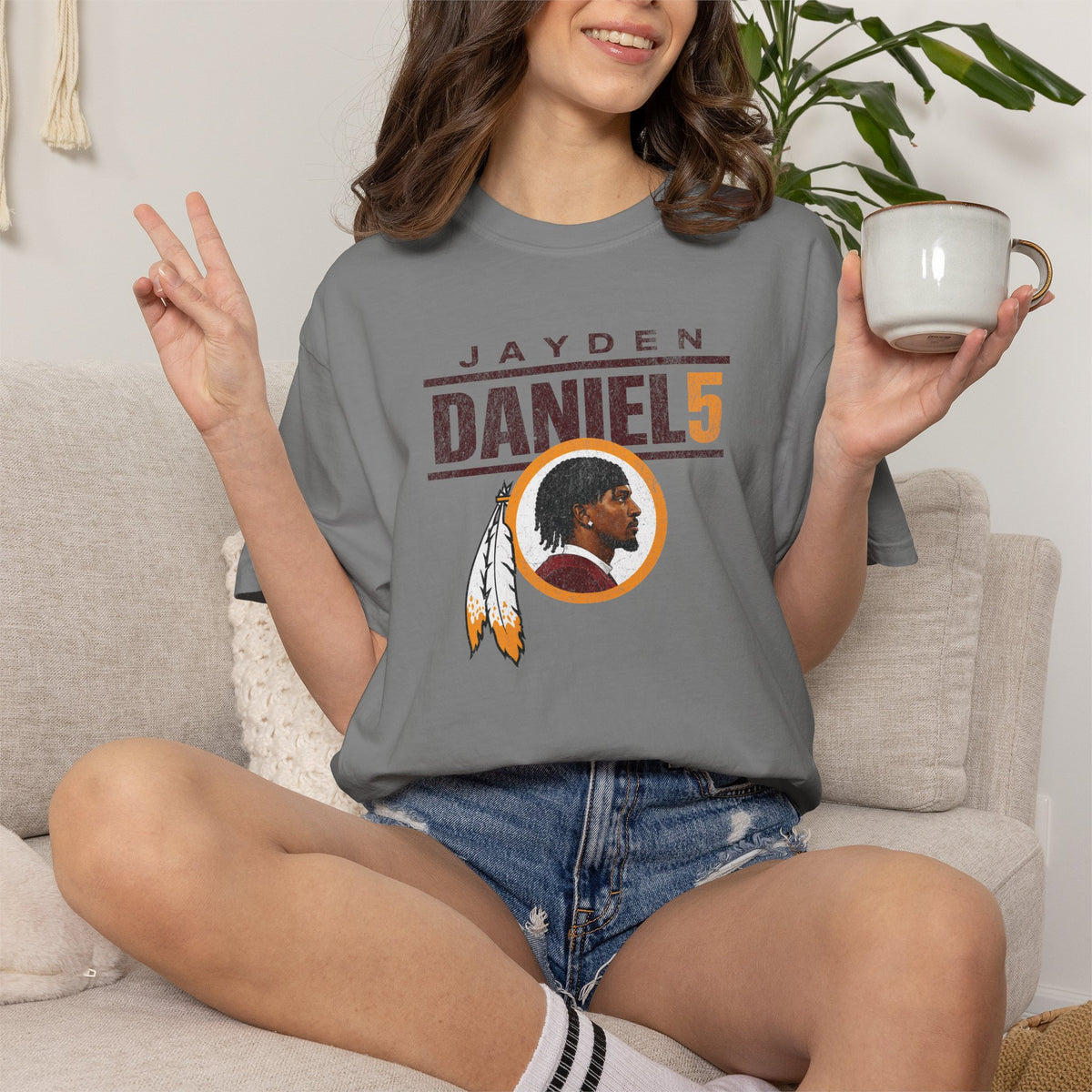 Jayden Daniels Commanders Shirt