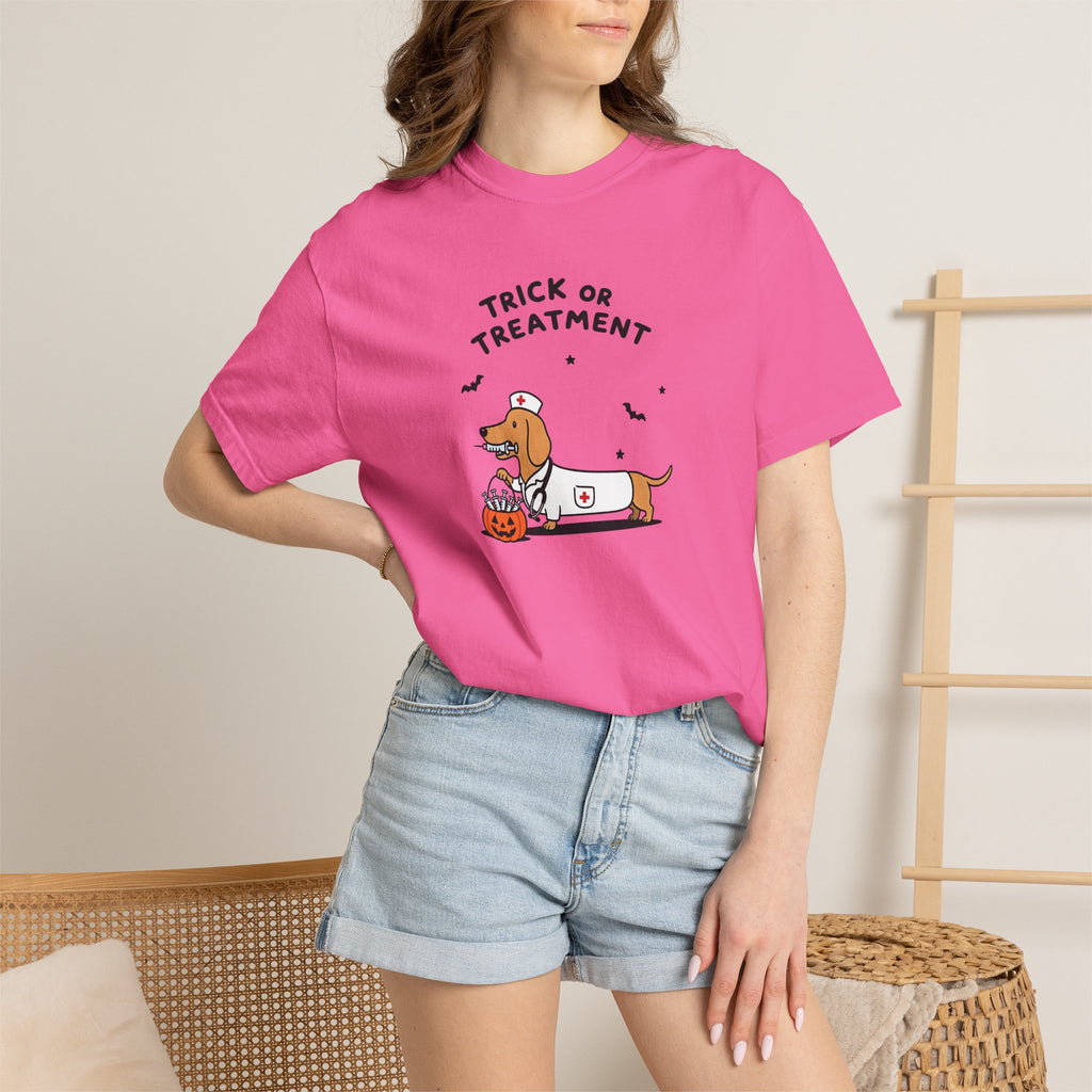 Dachshund "Trick or Treatment" Halloween Shirt