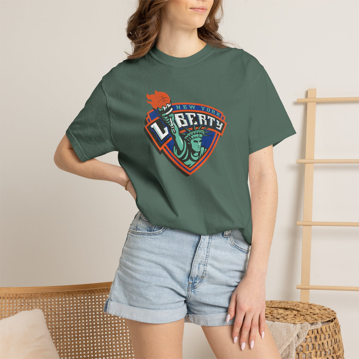 New York Liberty Old Logo Distressed Shirt