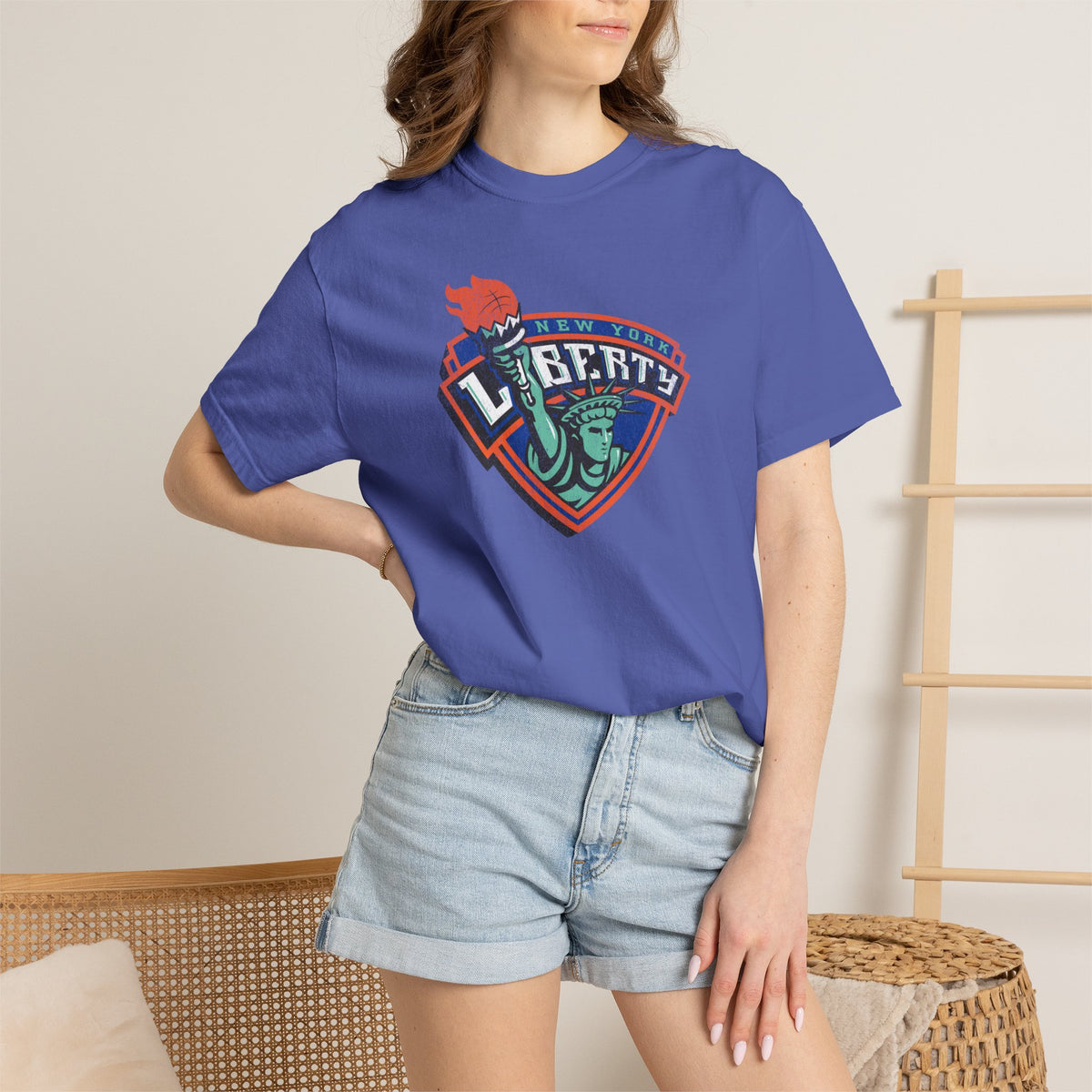 New York Liberty Old Logo Distressed Shirt