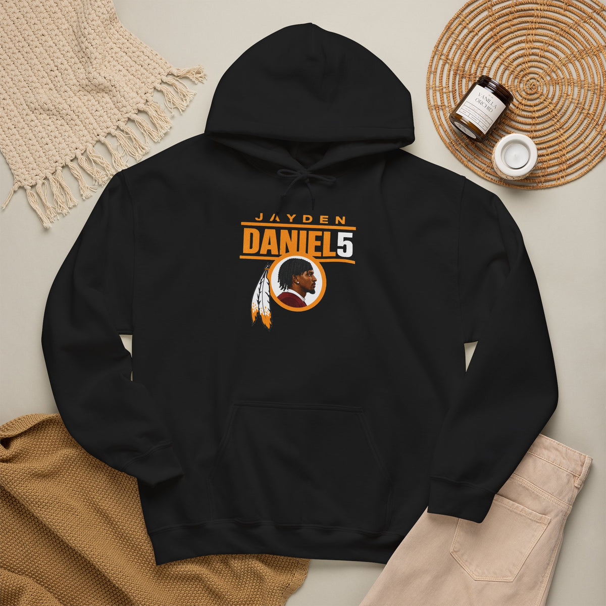 Jayden Daniels Commanders Hooded Sweatshirt