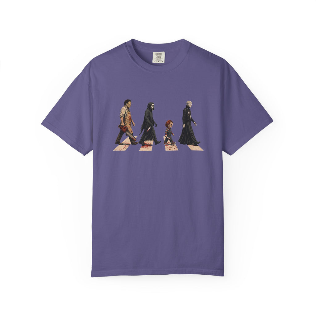 Abbey Road Horror Shirt - Leatherface, Ghostface, Chucky, Pinhead