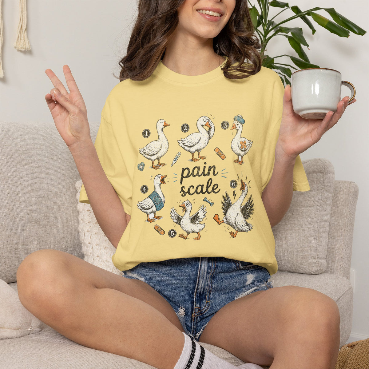 Pain Scale Goose Nurse Shirt