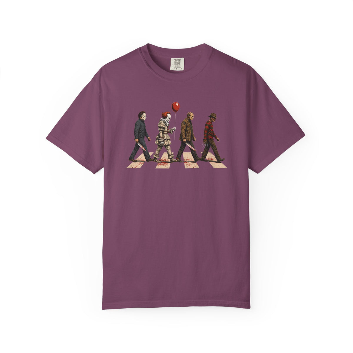 Abbey Road Horror Shirt - Michael Myers, Pennywise, Jason Voorhees, Freddy Krueger