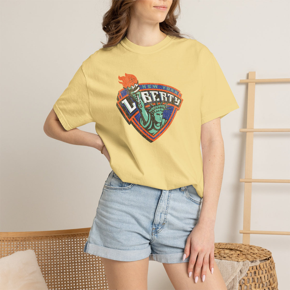 New York Liberty Old Logo Distressed Shirt