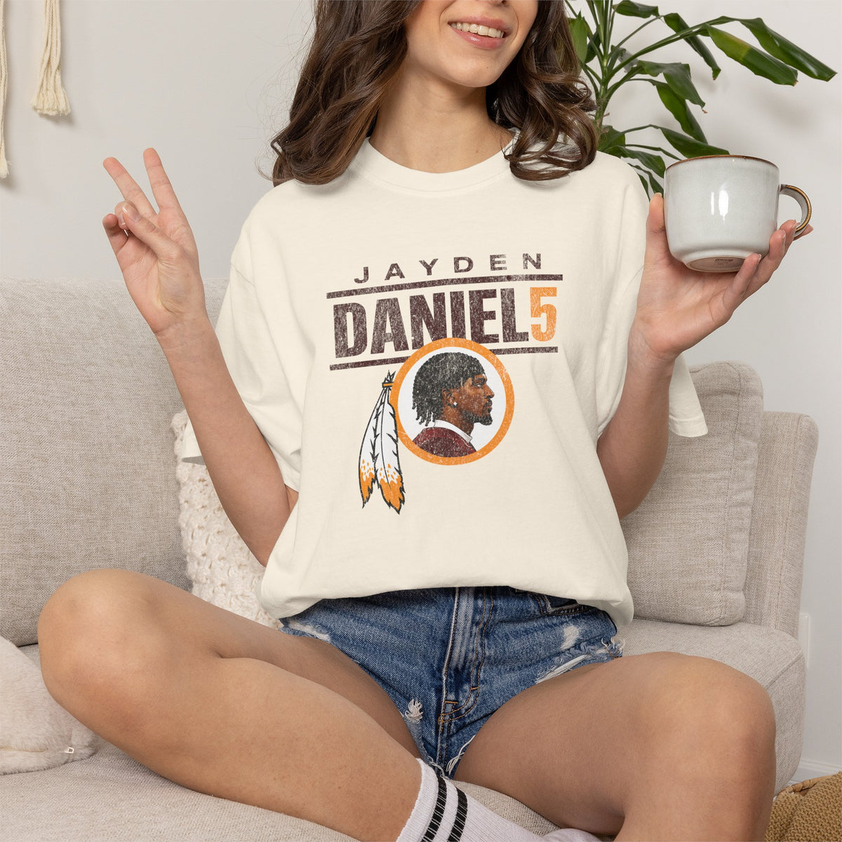 Jayden Daniels Commanders Shirt