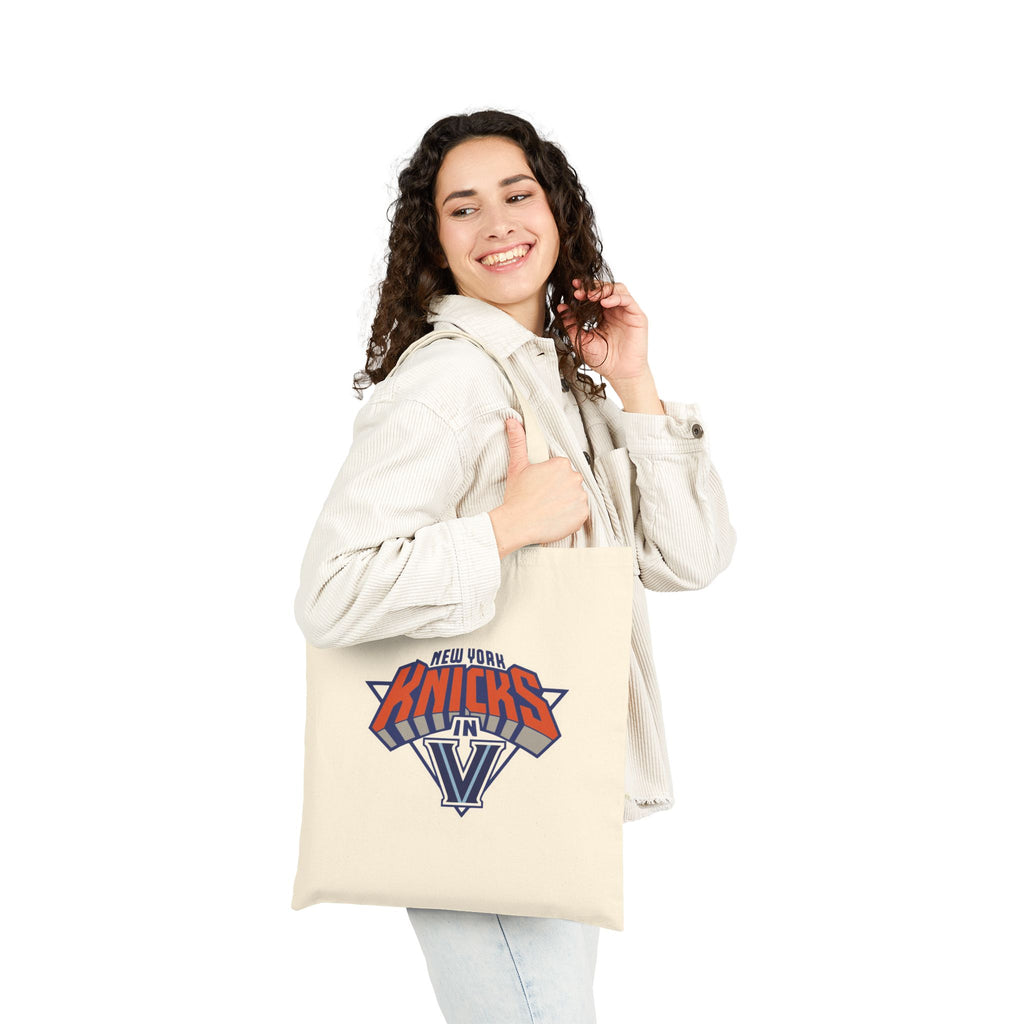 Villanova Knicks in Five Cotton Canvas Tote Bag
