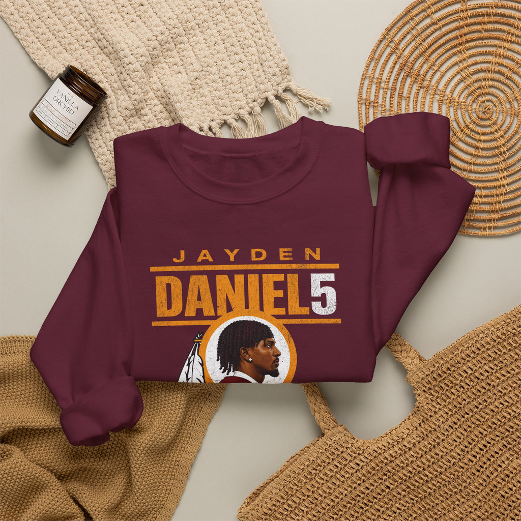 Jayden Daniels Commanders Crewneck Sweatshirt