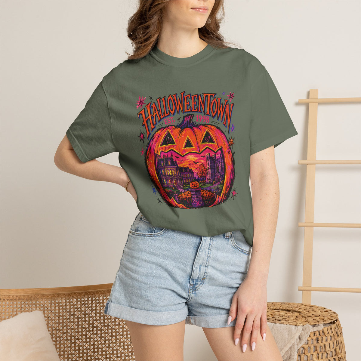Halloweentown Neon Punk Shirt