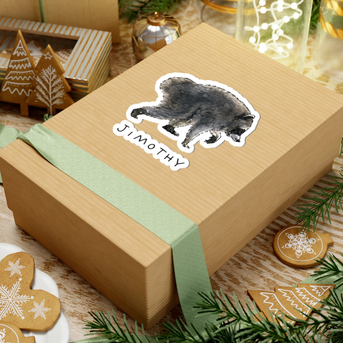 Jimothy Viral Seattle Raccoon Kiss-Cut Sticker