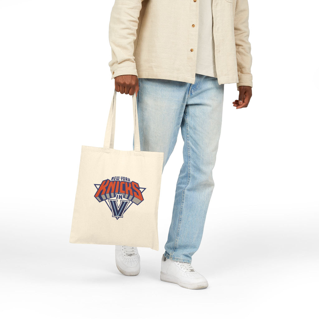 Villanova Knicks in Five Cotton Canvas Tote Bag