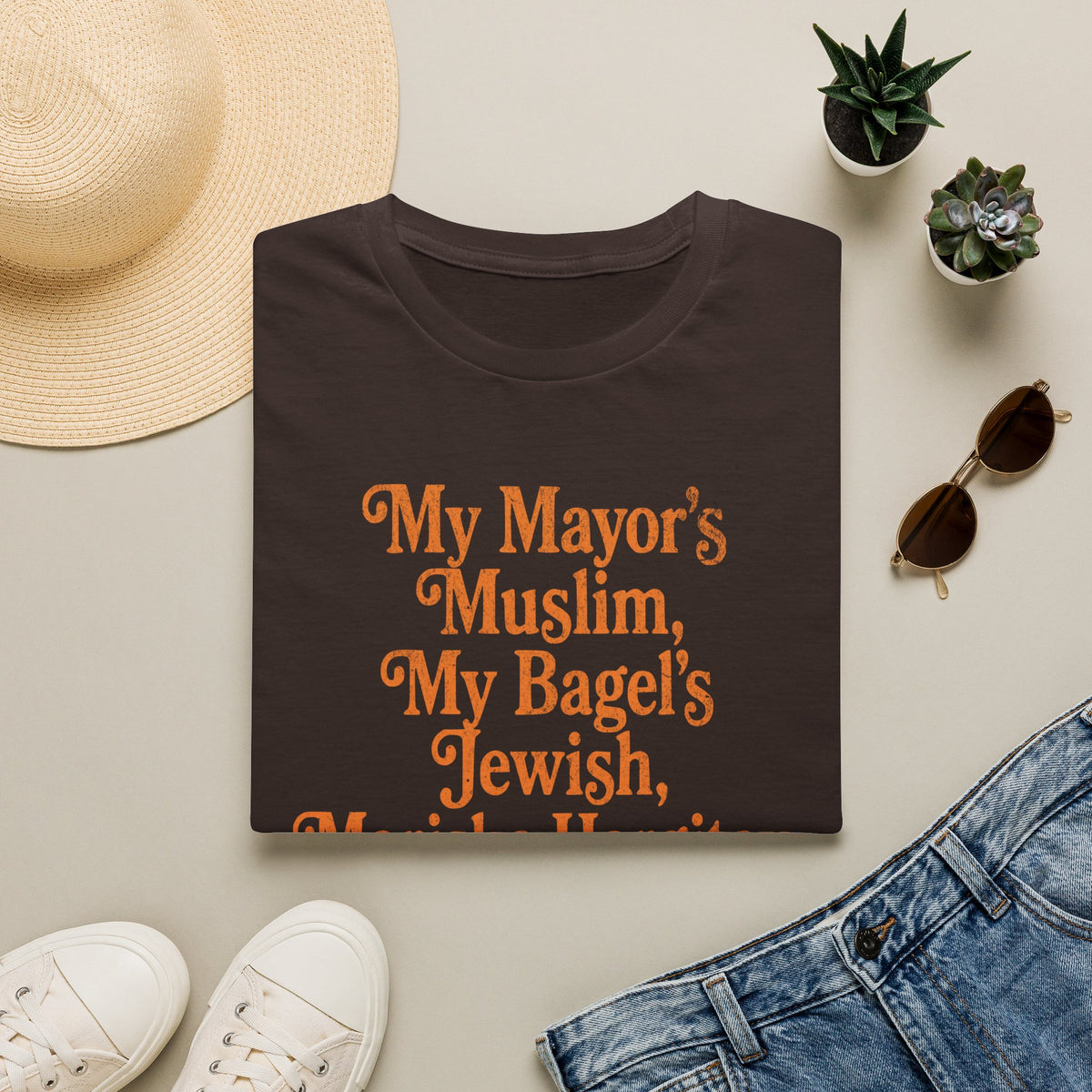My Mayor's Muslim My Bagel's Jewish Mariska Hargitay Knicks All The Way Shirt