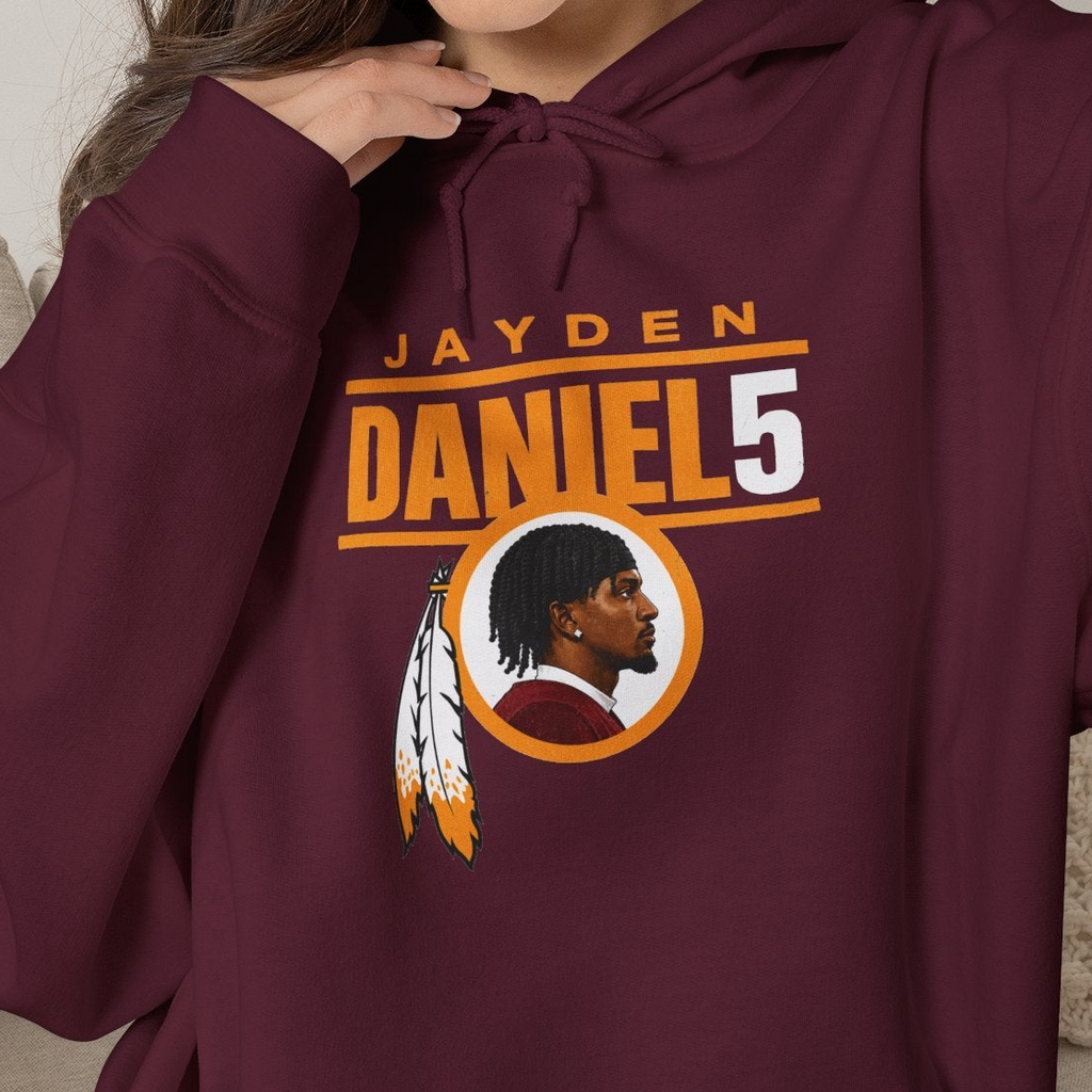 Jayden Daniels Commanders Hooded Sweatshirt
