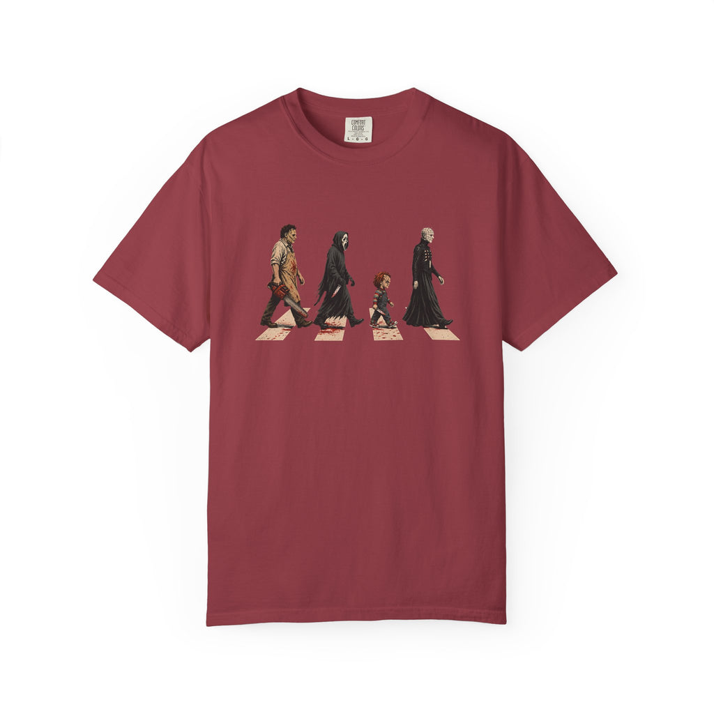 Abbey Road Horror Shirt - Leatherface, Ghostface, Chucky, Pinhead