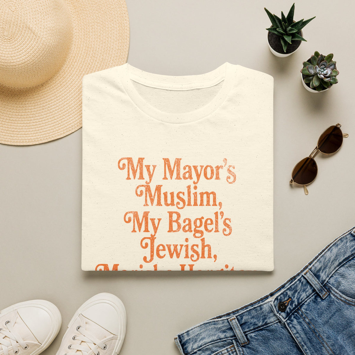 My Mayor's Muslim My Bagel's Jewish Mariska Hargitay Knicks All The Way Shirt