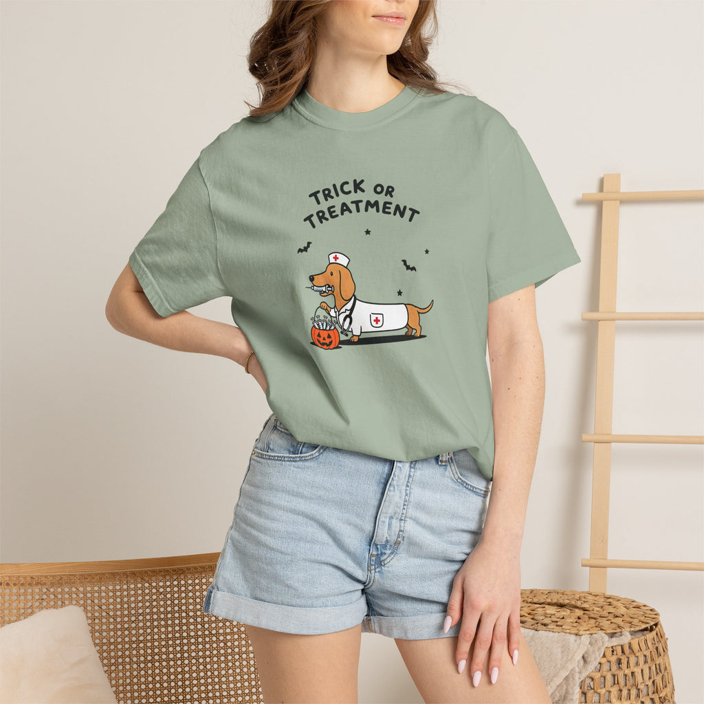 Dachshund "Trick or Treatment" Halloween Shirt