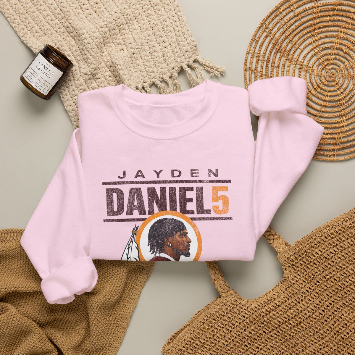 Jayden Daniels Commanders Crewneck Sweatshirt